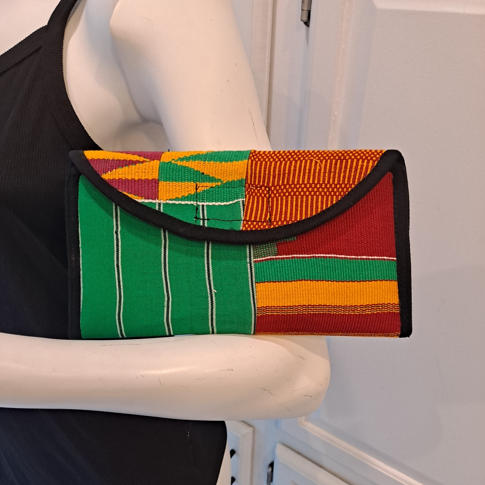 Vibrant Multicolor Clutch by [Brand]